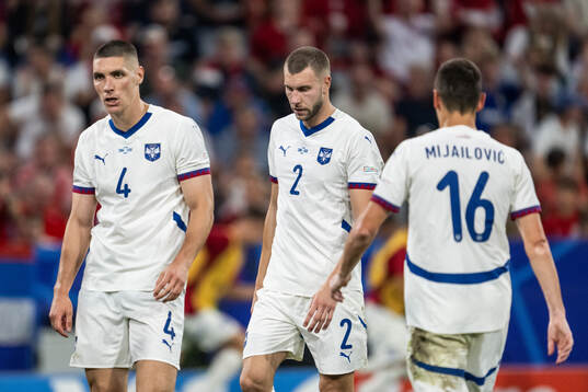 Nikola Milenkovic, Strahinja Pavlovic and Srdan Mijailovic