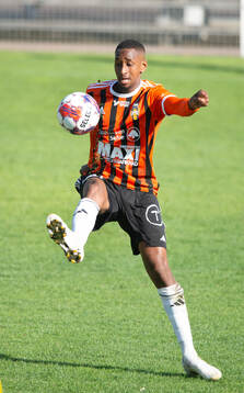 Kristianstads Omar Dampha i matchen i div 2 mellan
