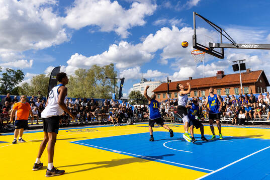 Bläddra bland fler bilder av SM-veckan 2024, Västerås, Dag 4, 3x3 basket