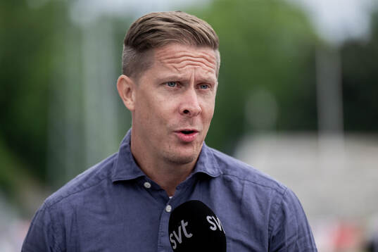 Christian Olsson i SVTs studio