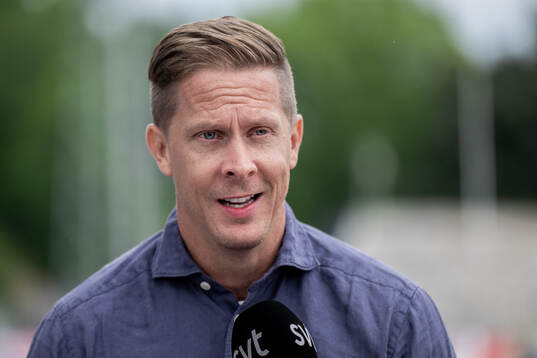 Christian Olsson i SVTs studio