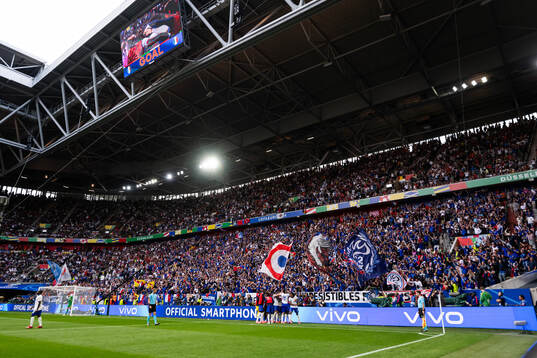 Players of France celebrate