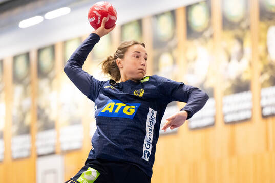 Olivia Löfqvist of Sweden at a training session