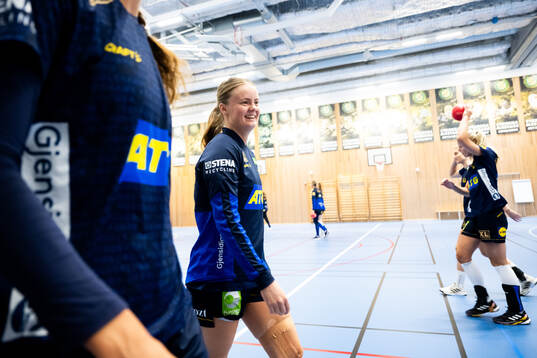 Elin Hansson of Sweden at a training session
