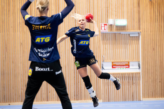 Mathilda Lundström of Sweden at a training session