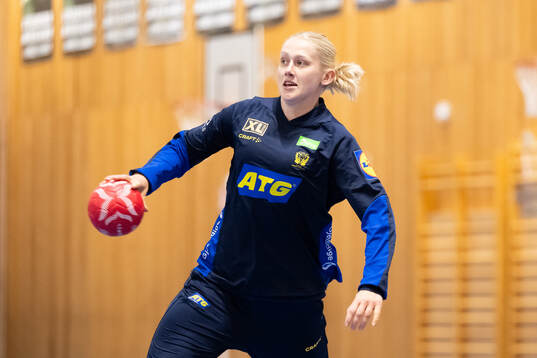 Emma Lindqvist of Sweden at a training session