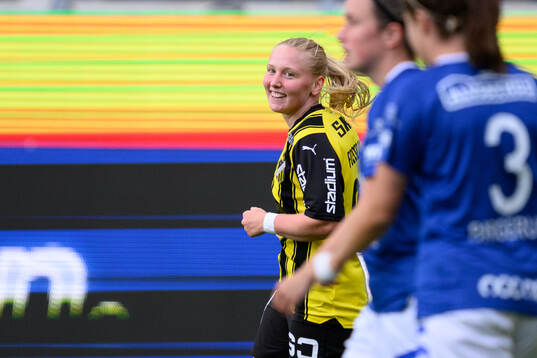 Häckens Johanna Fossdalsá Sørensen jublar