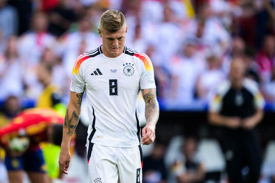 Toni Kroos of Germany looks dejected