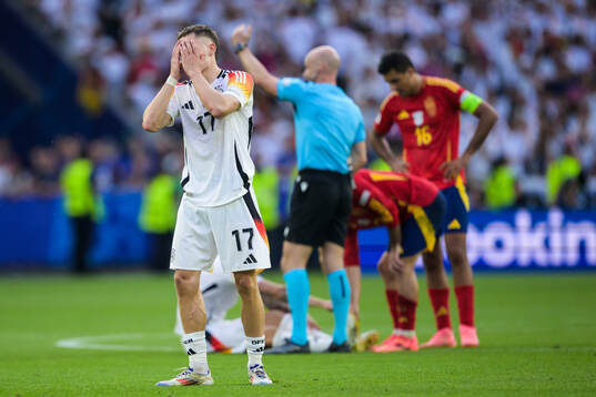 Florian Wirtz of Germany looks dejected