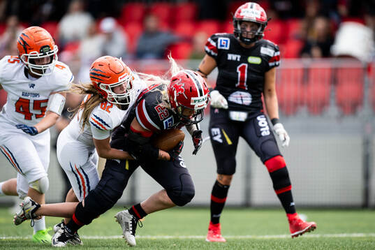 Copenhagen Raptors Janice Olin mot Carlstad Crusaders Gaby