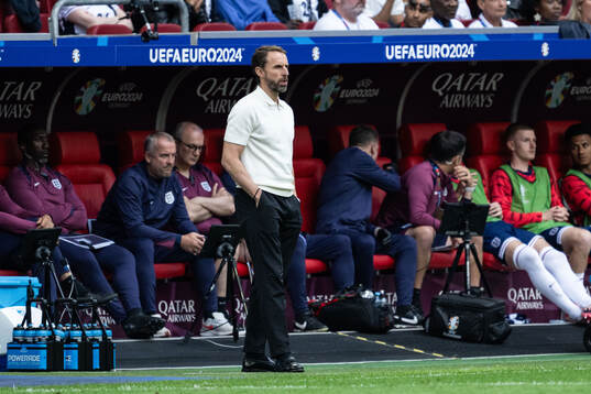 Head coach Gareth Southgate of England