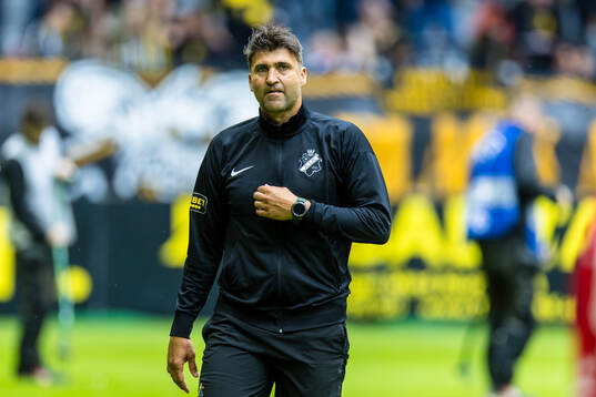 AIKs assisterande tränare Kyriakos Stamatopoulos