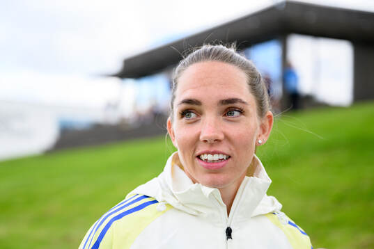 Elin Rubensson is being interviewed