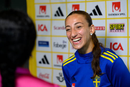 Rusul Rosa Kafaji is being interviewed
