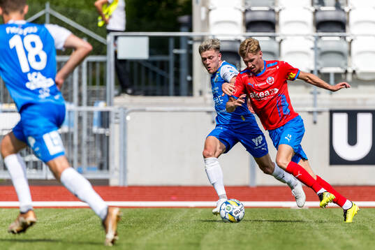 IK Oddevolds Anton Snibb och Helsingborgs Benjamin Örn