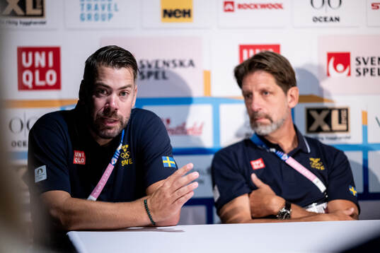 Daniel Vandor, Media manager and Tomas Axnér, Head coach