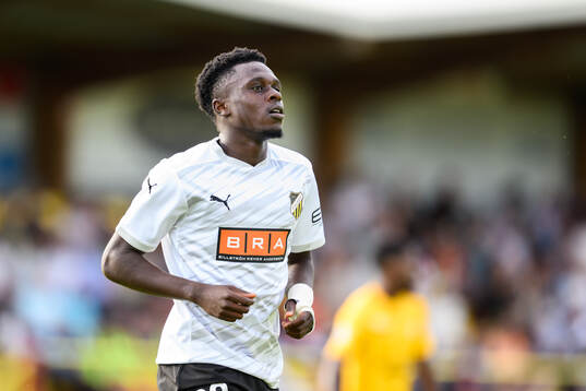 Zeidane Inoussa of Häcken celebrates