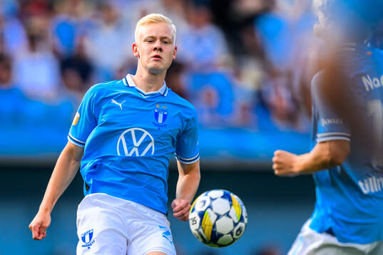 Under fotbollsmatchen i Allsvenskan mellan Malmö FF och