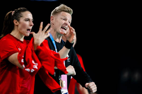 Head coach Jesper Jensen of Denmark in women’s