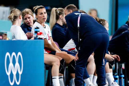 Nora Mørk of Norway in women’s preliminary round