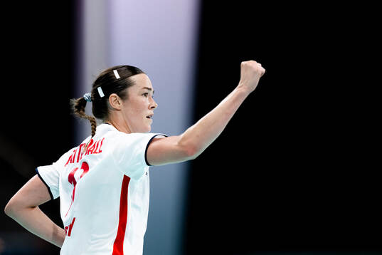 Kari Brattset Dale of Norway celebrates in women’s