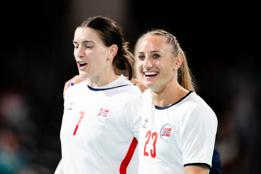 Stine Ruscetta Skogrand and Camilla Herrem of Norway