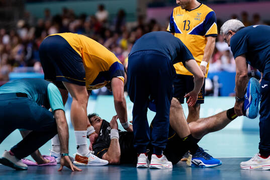 Oscar Bergendahl of Sweden and Abel Serdio of Spain in a