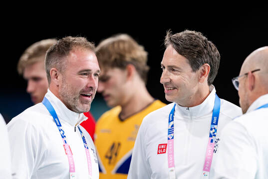 Assistant coach Tomas Svensson and Head coach Glenn Solberg