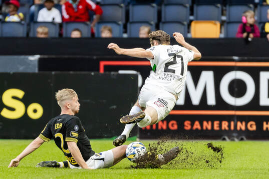 AIKs Eskil Edh och GAISs Axel Henriksson
