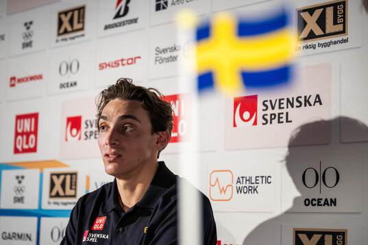 Pole vaulter Armand Duplantis of the Swedish athletics team