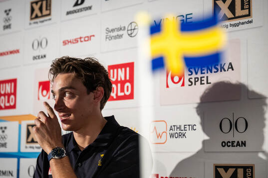 Pole vaulter Armand Duplantis of the Swedish athletics team
