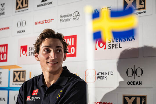 Pole vaulter Armand Duplantis of the Swedish athletics team