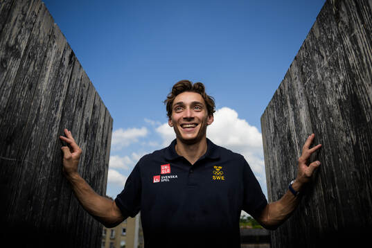 Pole vaulter Armand Duplantis of the Swedish athletics team