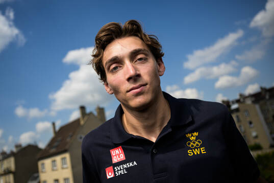 Pole vaulter Armand Duplantis of the Swedish athletics team