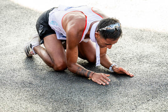 Brian Daniel Pintado of Ecuador celebrates
