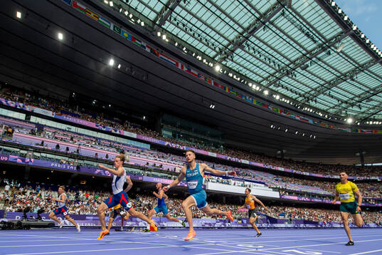Markus Rooth and Sander Skotheim of Norway compete in