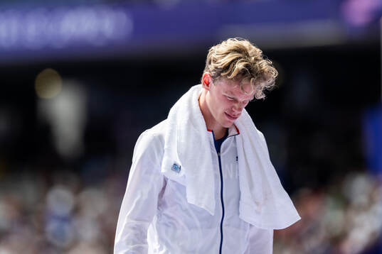 Sander Skotheim of Norway looks dejected when competing in