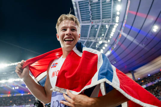 Markus Rooth of Norway celebrates