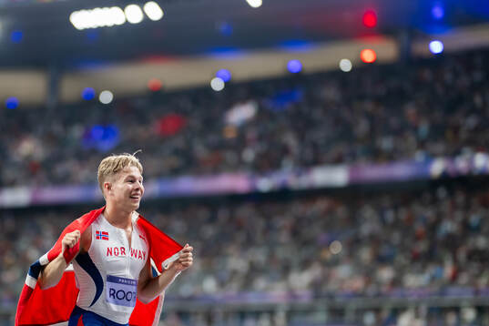 Markus Rooth of Norway celebrates