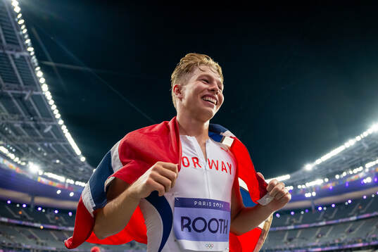 Markus Rooth of Norway celebrates