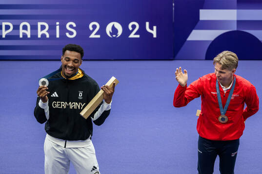 Leo Neugebauer of Germany (silver) and Markus Rooth of