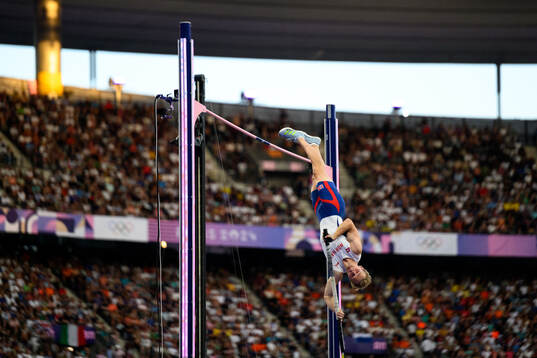 Sondre Guttormsen of Norway men's athletics pole vault final