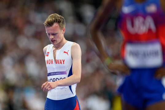 Narve Gilje Nordås of Norway  looks dejected