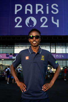 Suldan Hassan of the Swedish national athletics team poses
