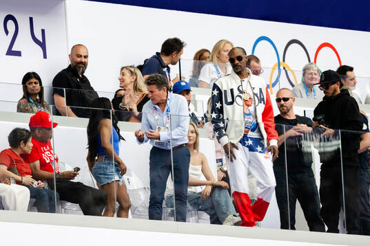 Snoop Dogg,  Sebastian Coe, President of World Athletics