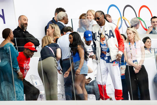Snoop Dogg,  Sebastian Coe, President of World Athletics
