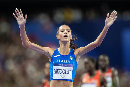 Nadia Battocletti of Italy celebrates