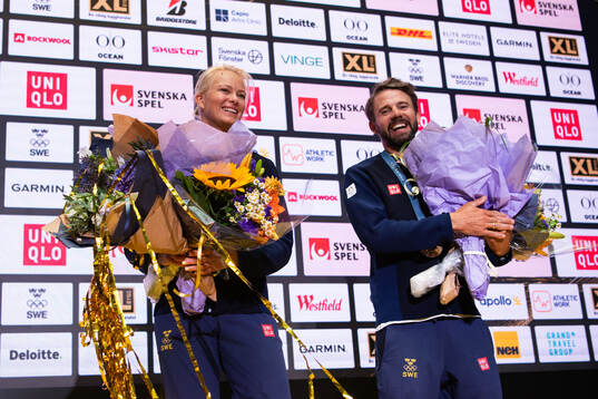 Lovisa Karlsson and Anton Dahlberg of Sweden, bronze