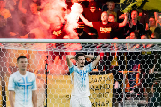 Stjepan Radeljic of Rijeka looks dejected