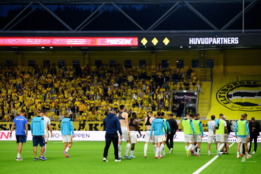 The players of Rijeka leave the pitch